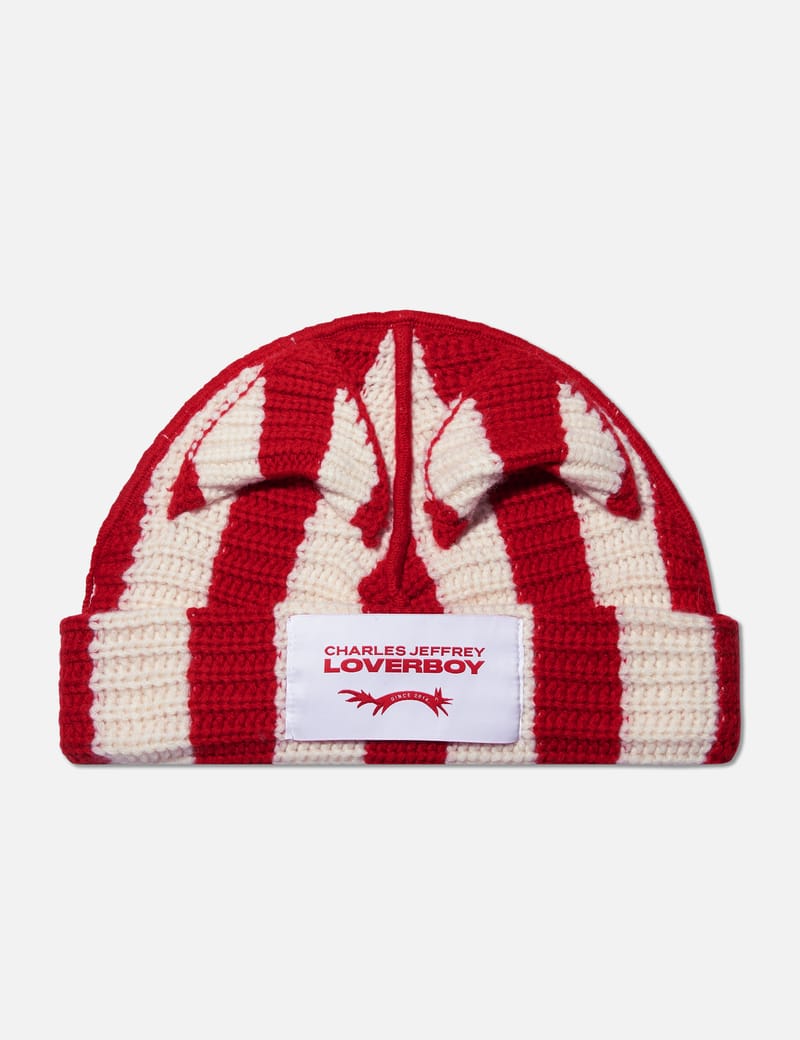 Charles Jeffrey Loverboy - Striped Ears Beanie | HBX - Globally