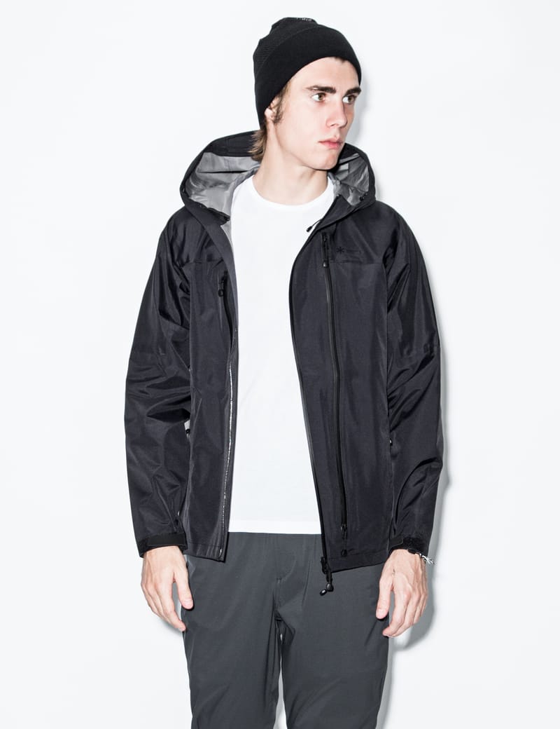 Snow Peak - Black 3 Layer Rain Jacket | HBX - Globally Curated