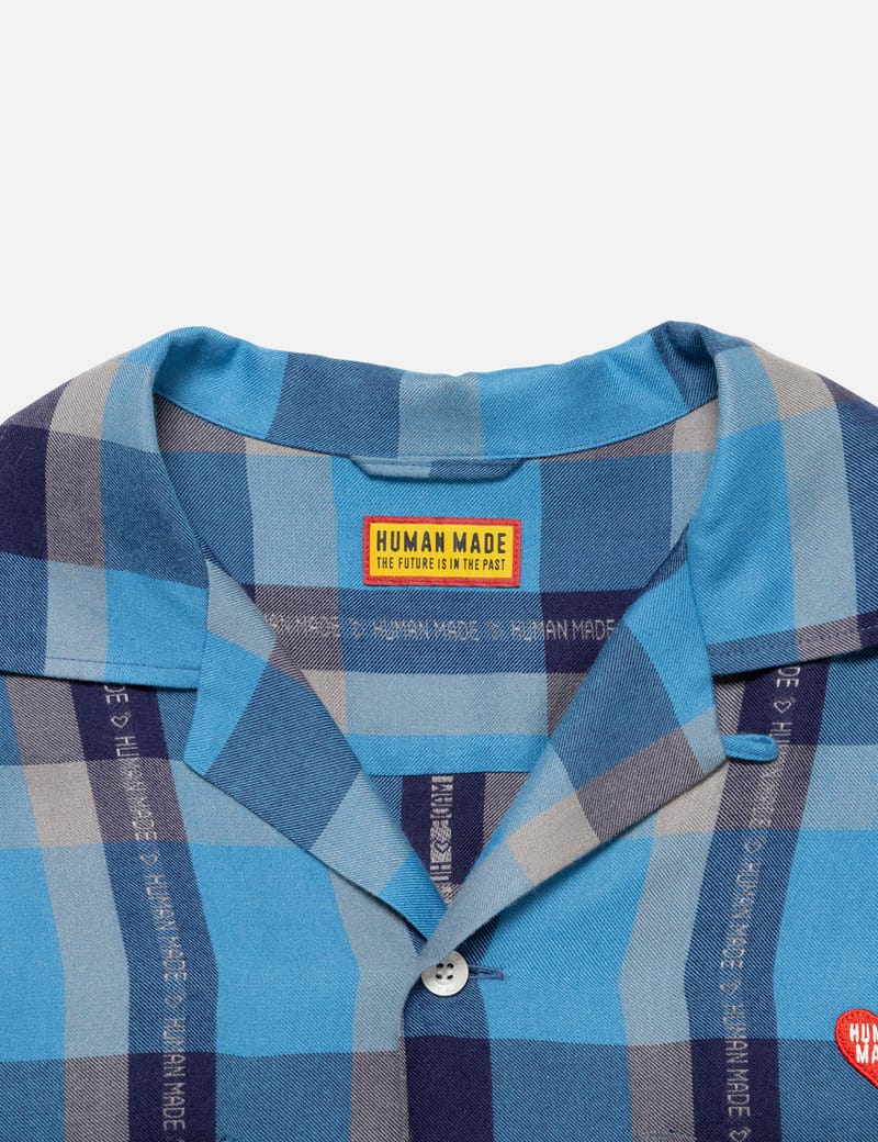 Human Made Open Collar Check Shirt - Boxy rayon shirt with