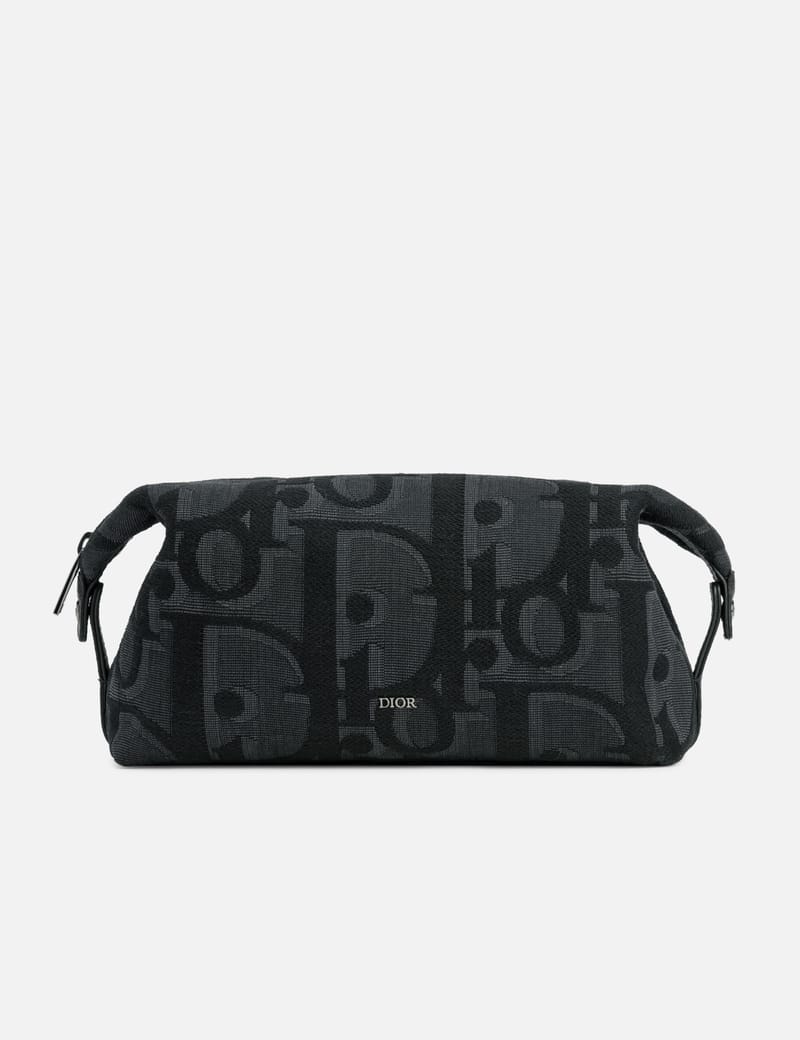 Dior - OBILIQUE JACQUARD TOILETRY BAG | HBX