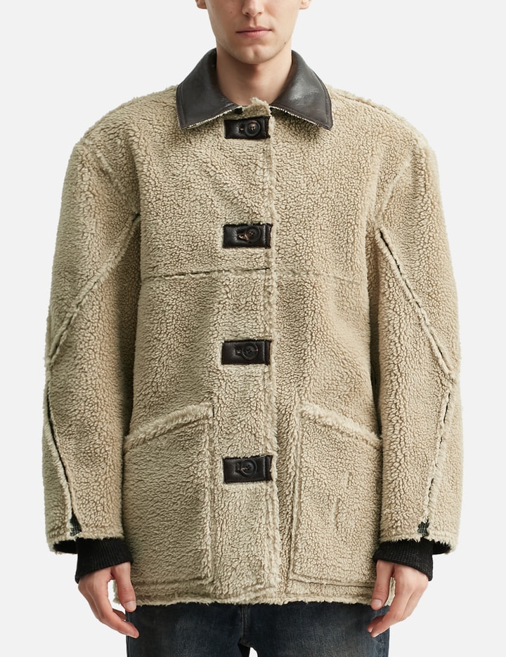 COOR - Reversible Fake Shearling Coat | HBX