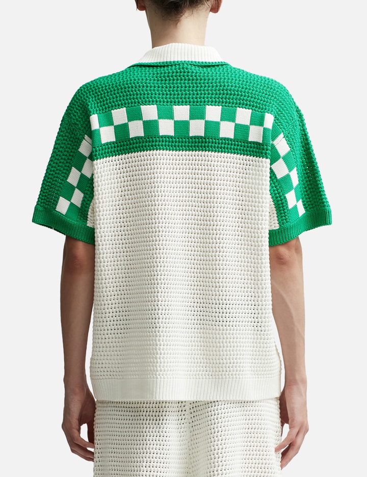 Casablanca Knitted Crochet Shirt HBX Globally Curated Fashion and