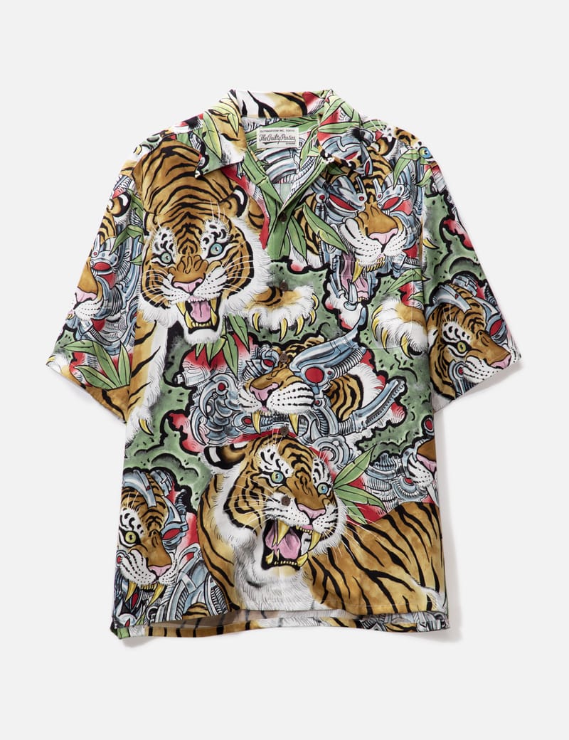 WACKO MARIA TIM LEHI HAWAIIAN SHIRT グリーン - トップス