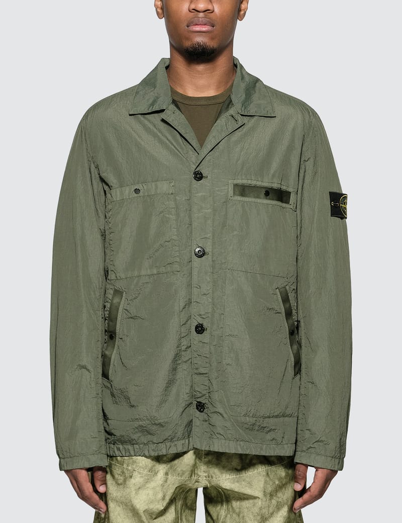 Stone island seersucker jacket on sale