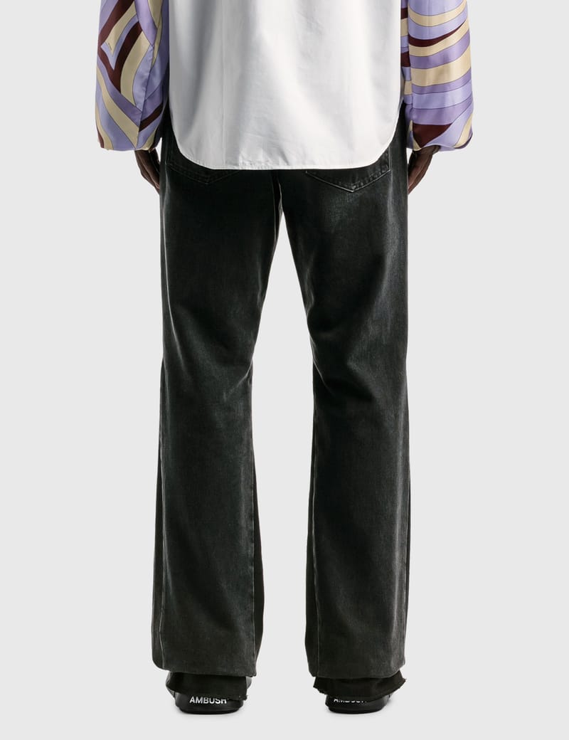 Raf Simons - Flared Denim Workwear Pants | HBX - Globally Curated