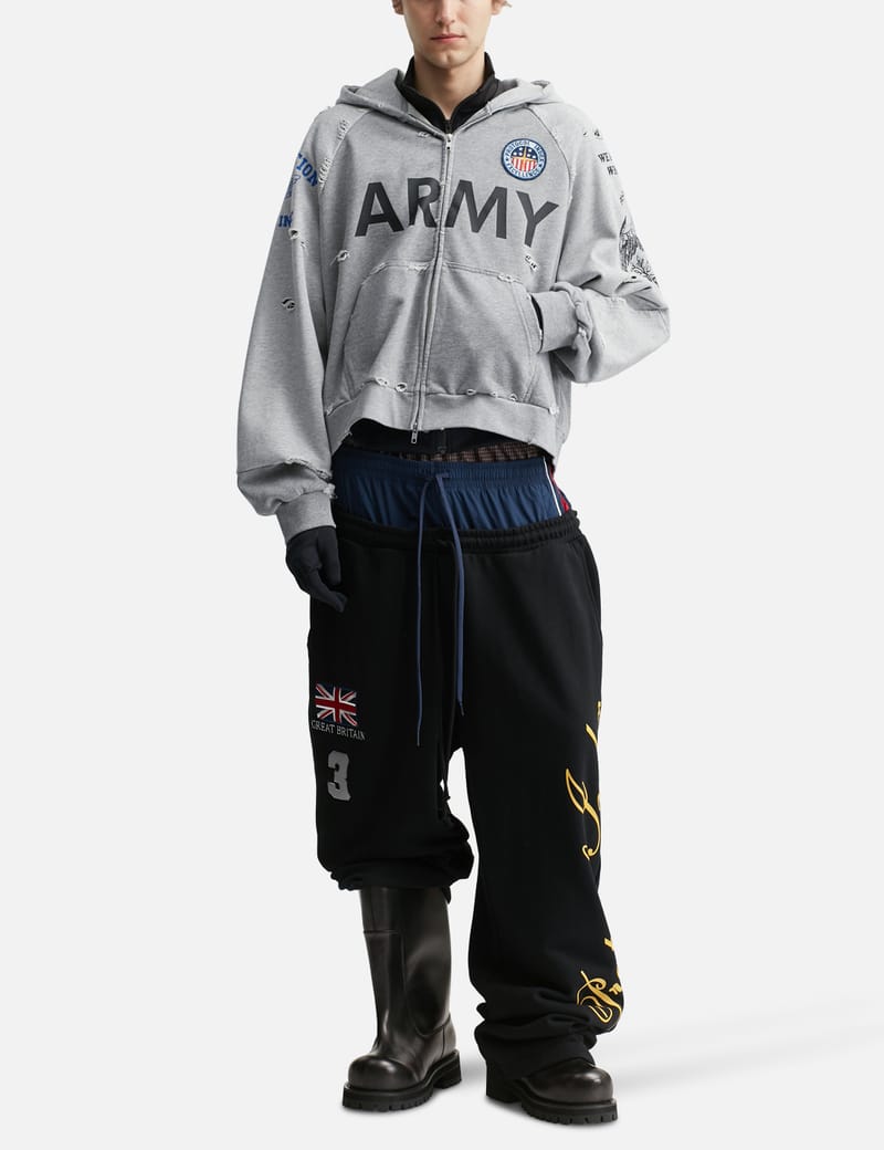 Protocol-Index 3 Layered Sweat Pants - Black cotton layered