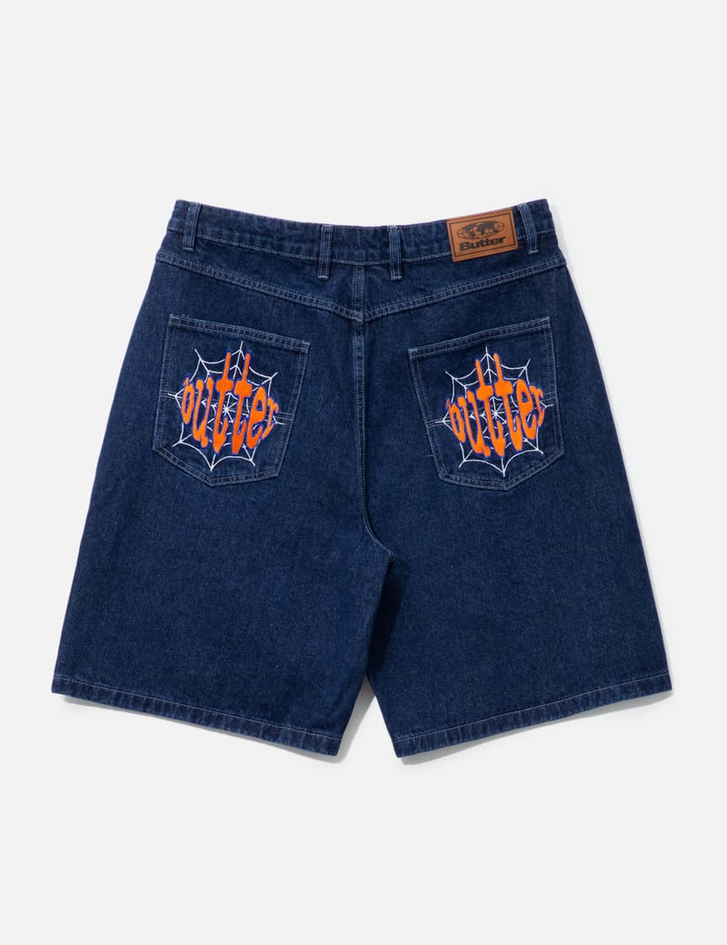 Butter Goods - SPIDER DENIM SHORTS | HBX - Globally Curated