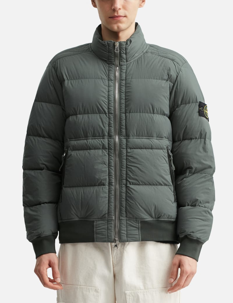 Stone Island - Seamless Tunnel Nylon Down-TC Bomber Jacket | HBX