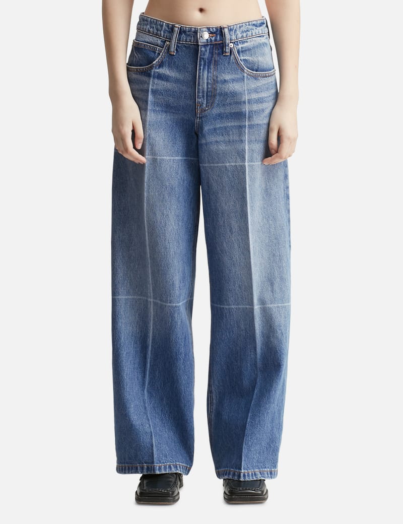 Alexander Wang ワイドレッグデニム　27インチ Alexander Wang Wide Leg Denim Jeans - Denim | 4DC3244397 | GIGLIO.COM