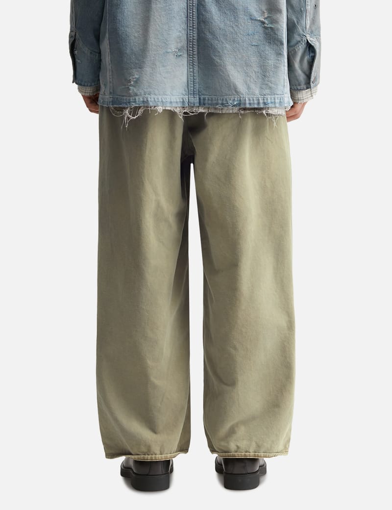 ANCELLM Chino Wide Slacks - Wide-fit Japanese chinos with a faded