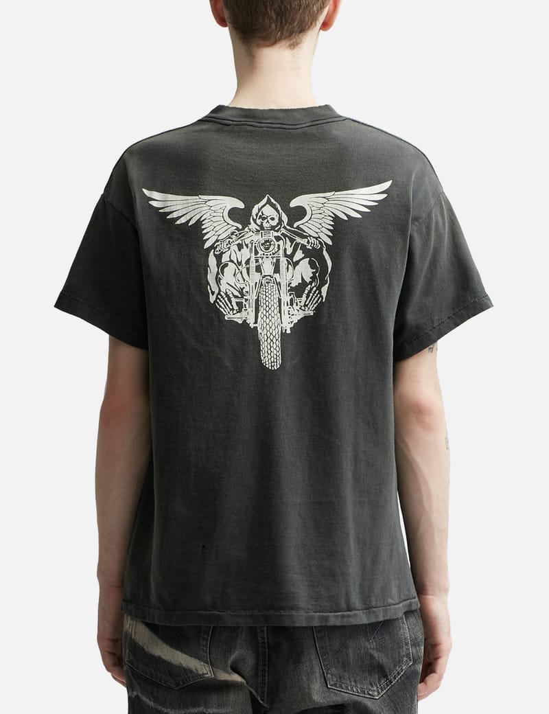 Saint Michael x NEIGHBORHOOD Skull Biker T-shirt