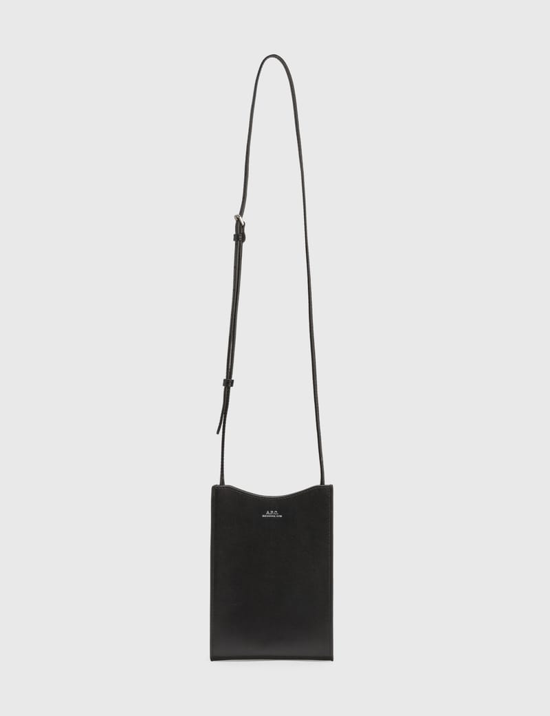 A.P.C. ジェイミー　ネックポーチ　黒 レザーの種類別に紹介！A.P.C.(アー・ペー・セー) JAMIE ネック