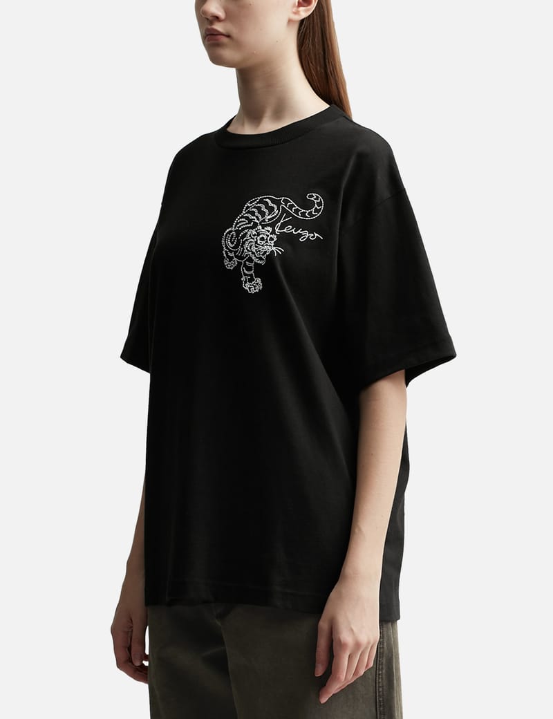 Kenzo - 'Kenzo Star Tiger' Oversized Embroidered T-shirt