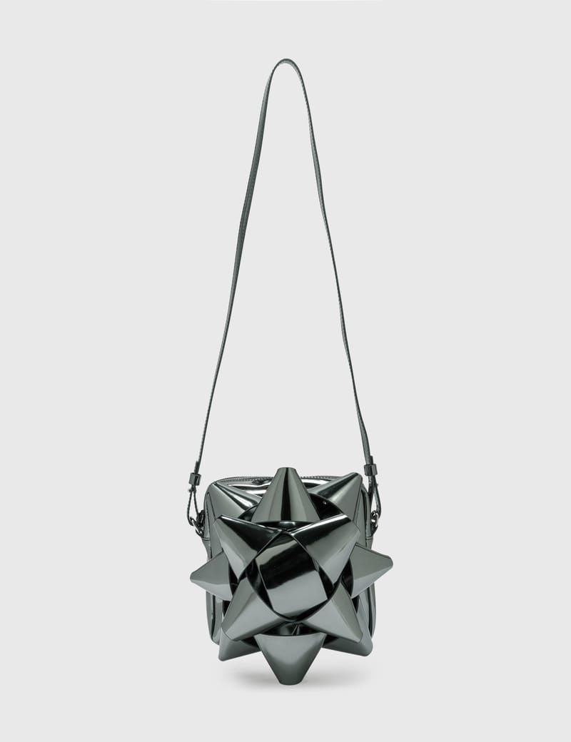 MM6 Maison Margiela - Metallic Gift Bow Crossbody Bag | HBX MM6 Maison Margiela - Metallic Gift Bow Crossbody Bag | HBX