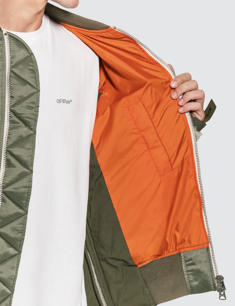 Sacai - Nylon Twill Shearing Blouson Jacket | HBX
