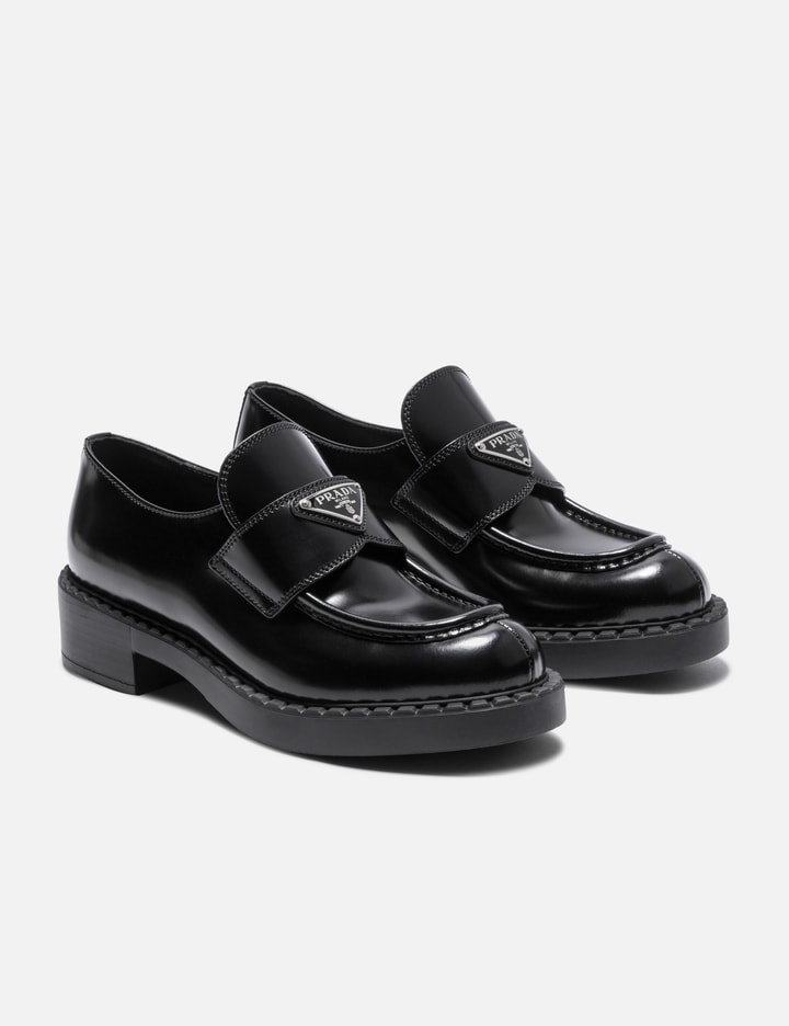 PRA SCHOCOLATE BRUSHED LOAFERS METALLIC GOLD CALFSKIN