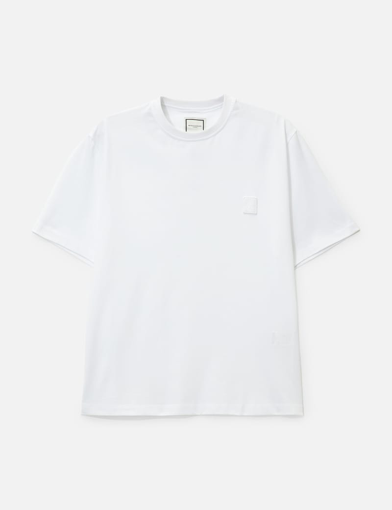 Wooyoungmi Short Sleeves Logo T-Shirt - White ribbed crewneck tee