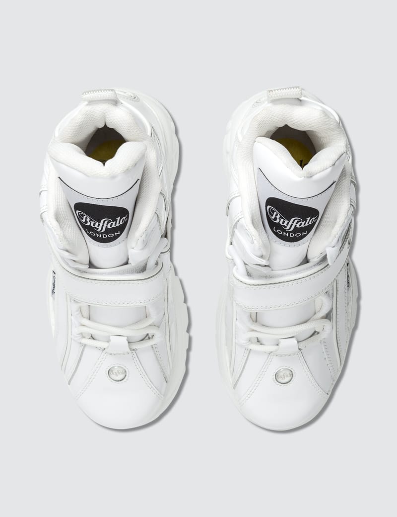 Buffalo London - Buffalo Classic White High-Top Platform Sneakers