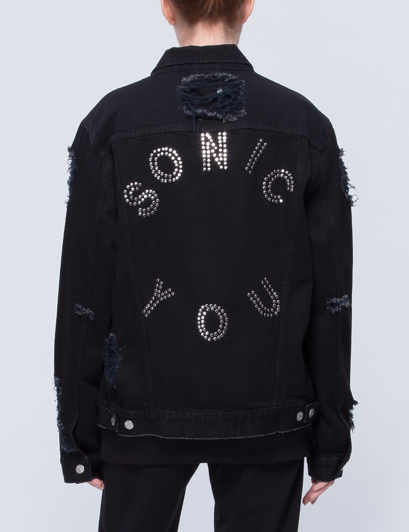 MISBHV デストロイ加工 デニムジャケット スタッズ SONIC YOU M MISBHV Sonic you スタッズデニムジャケット MISBHV デストロイ加工