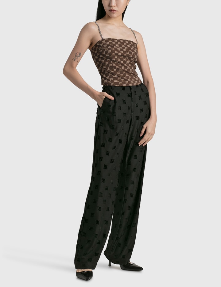 Misbhv - VELOUR MONOGRAM TROUSERS BLACK | HBX - Globally Curated ...