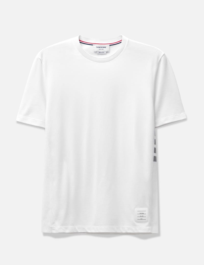 Thom Browne - Classic Pique Rib Side Insert 4-Bar T-Shirt | HBX