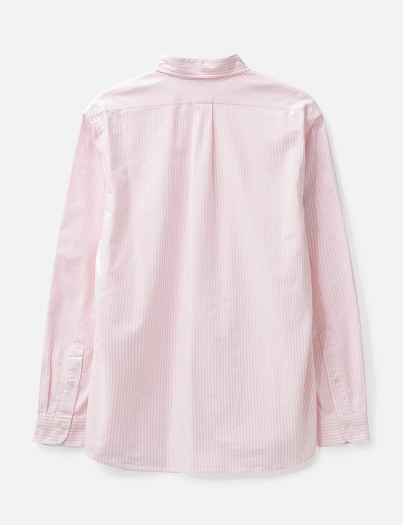 Stripe B.d Long Sleeve Shirt In Pink