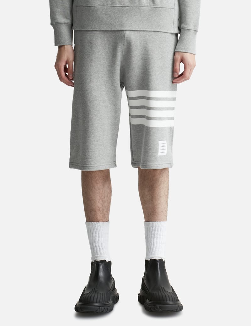 Thom Browne - Cotton Loopback Engineered 4-Bar Sweat Shorts | HBX