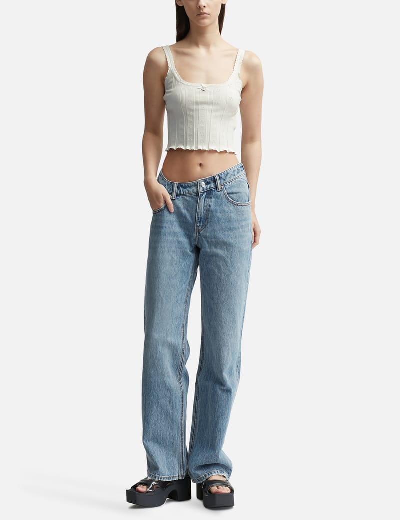 T By Alexander Wang - ロゴ ポインテルキ ャミ タンクトップ | HBX