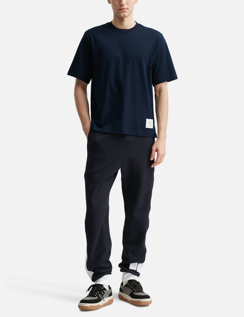 Thom Browne - RWB Knit Trim T-shirt | HBX - Globally Curated