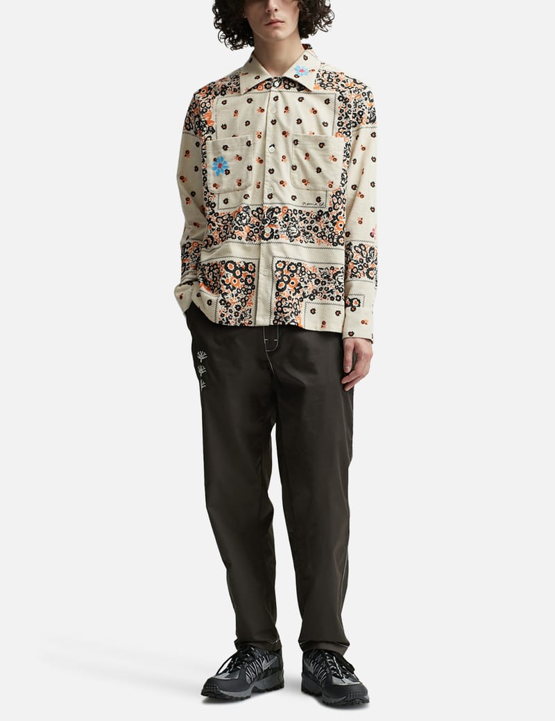 ADISH - Adish x Noma T.D Embroidered Flannel Button Up Shirt | HBX