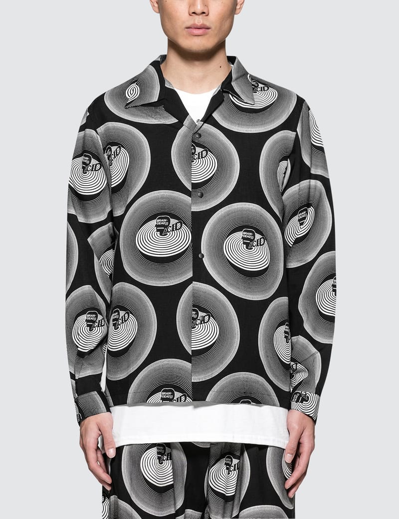 Brain Dead - Brain Dead X Sasquatchfabrix. Acid Open Collar Shirt