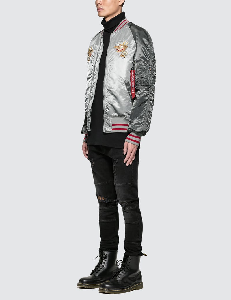 Alpha Industries - MA-1 Souvenir Double Dragon Jacket | HBX