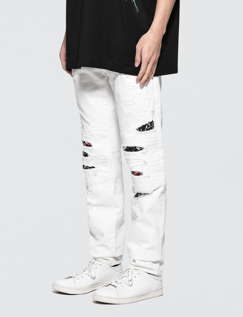 Marcelo burlon biker on sale jeans