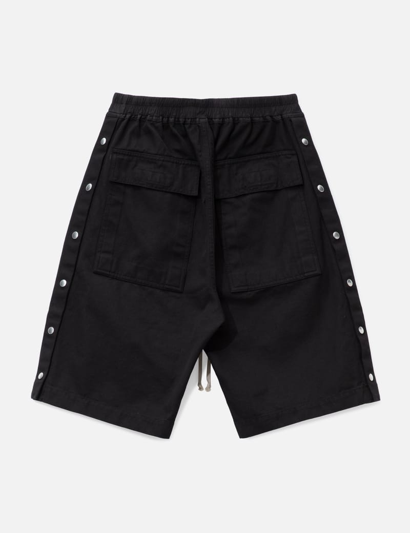 Rick Owens Drkshdw Wide Pusher Shorts - 独自のワイドシルエットと
