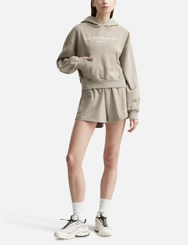 Sporty & Rich - NY HEALTH CLUB CROPPED HOODIE | HBX - Globally Curated ...