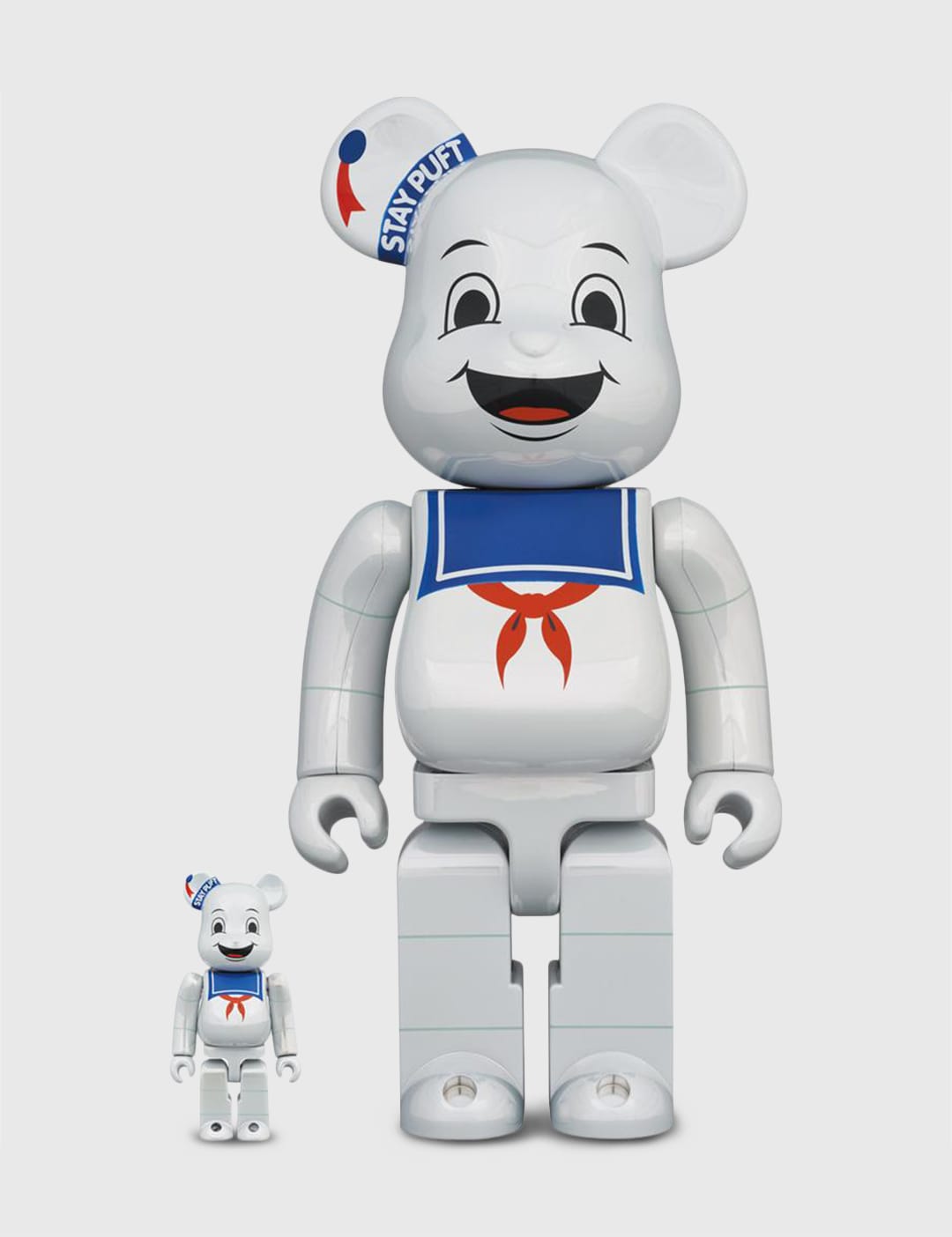Be@rbrick Stay Puft Marshmallow Man White Chrome Ver. 100% & 400%
