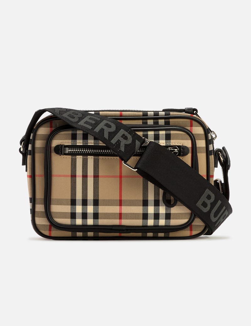 Burberry - Vintage Check and Leather Crossbody Bag | HBX