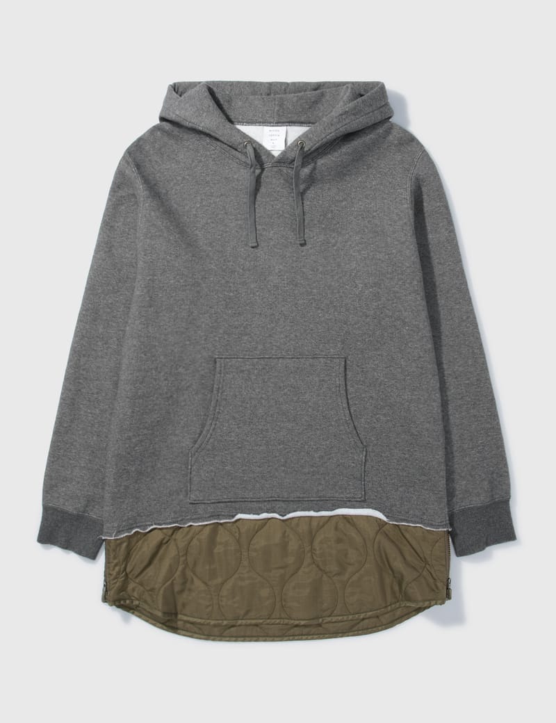 MISTERGENTLEMAN - MISTERGENTLEMAN GREY HOODIE WITH NYLON HEM | HBX -  Globally Curated Fashion and Lifestyle by Hypebeast