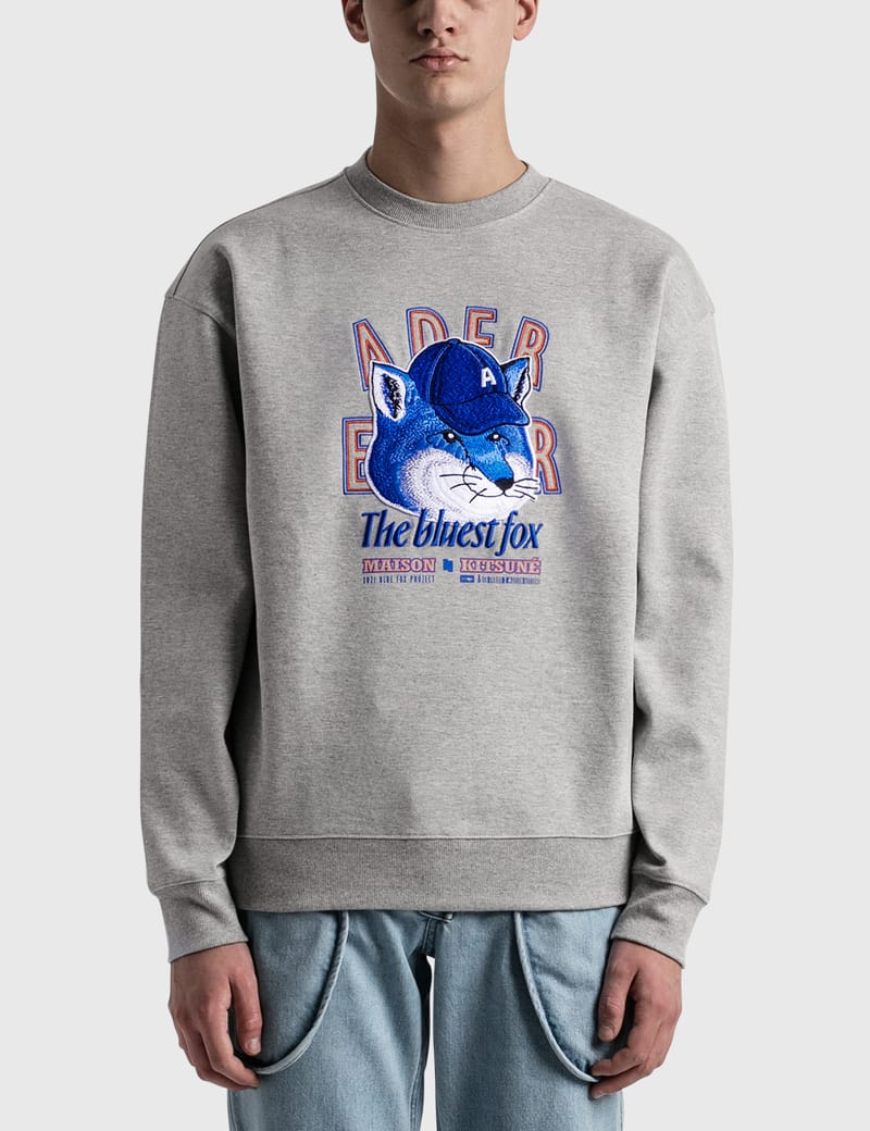 ★【Adererror x MAISON KITSUNE】★Bluest Fox Sweatshir.t★ Maison Kitsuné - Maison Kitsuné x Ader Error The Bluest Fox