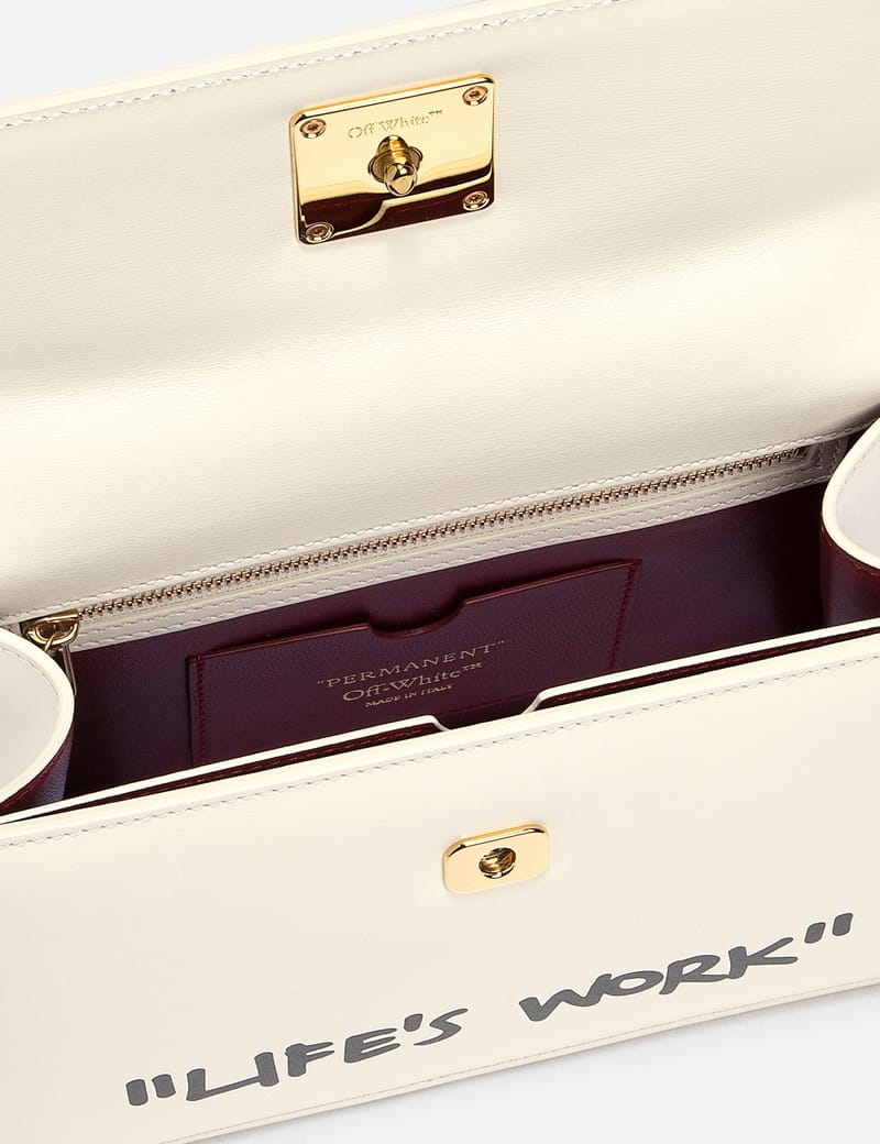 公式完売！関税送料込【Off-White】jitney 1.4 top handle quote OFF-WHITE Jitney 1.4 Top Handle Met Quote Bag in Black