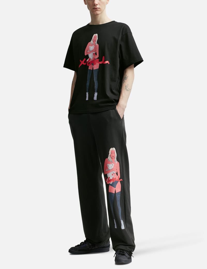 90 Logo Girl Sweat Pants x Girl Tee S ウォーキング・ランニング