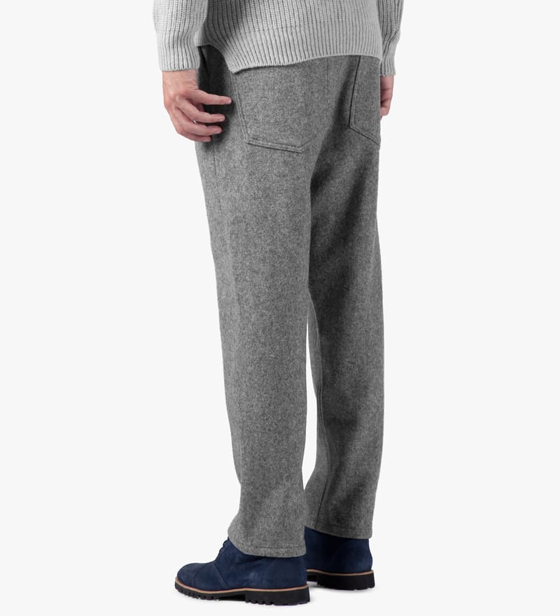 Ami - Grey Flannel Pants | HBX - Globally Curated Fashion and