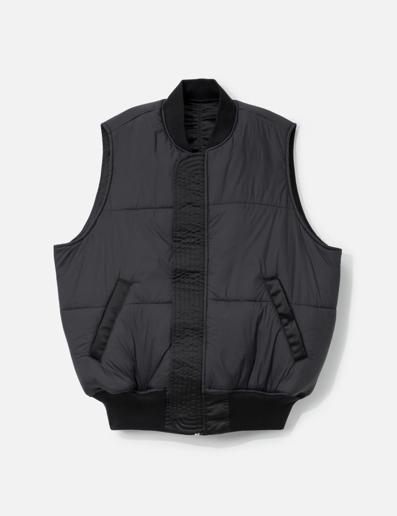 Alpha Industries MA-1 Base Vest - Black heavy nylon, reversible