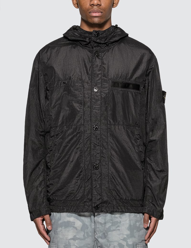 Stone Island - Seersucker-TC Hooded Jacket | HBX - Globally