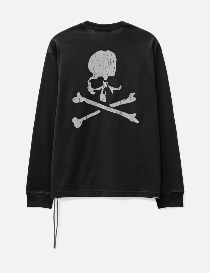 Mastermind Japan - Rubbed Logo Long Sleeve T-shirt | HBX