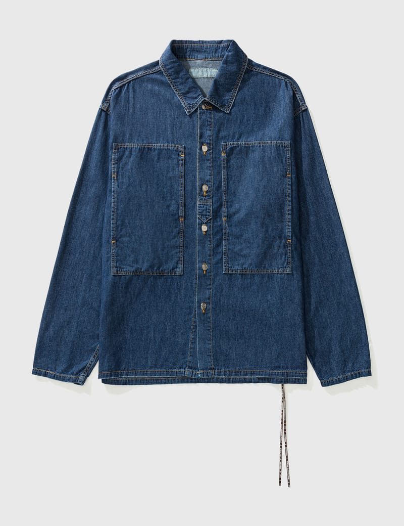 Mastermind World - Paneled Chest Denim Shirt | HBX - Globally