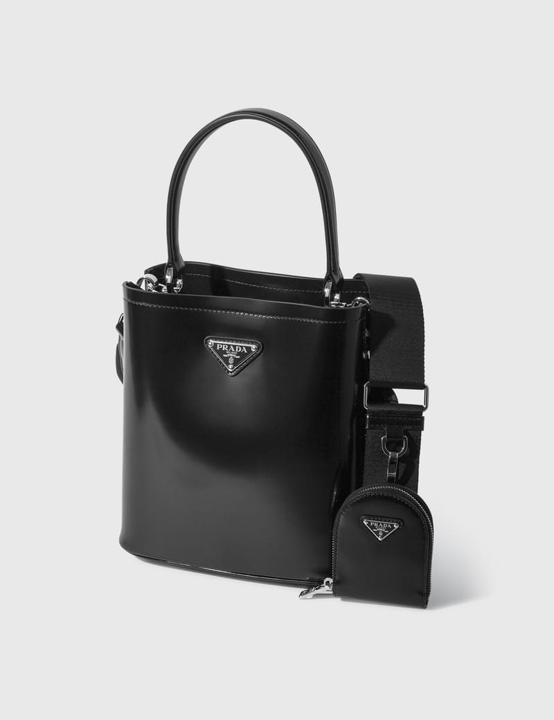 Prada - Leather Tote With Small Pouch | HBX - Globally