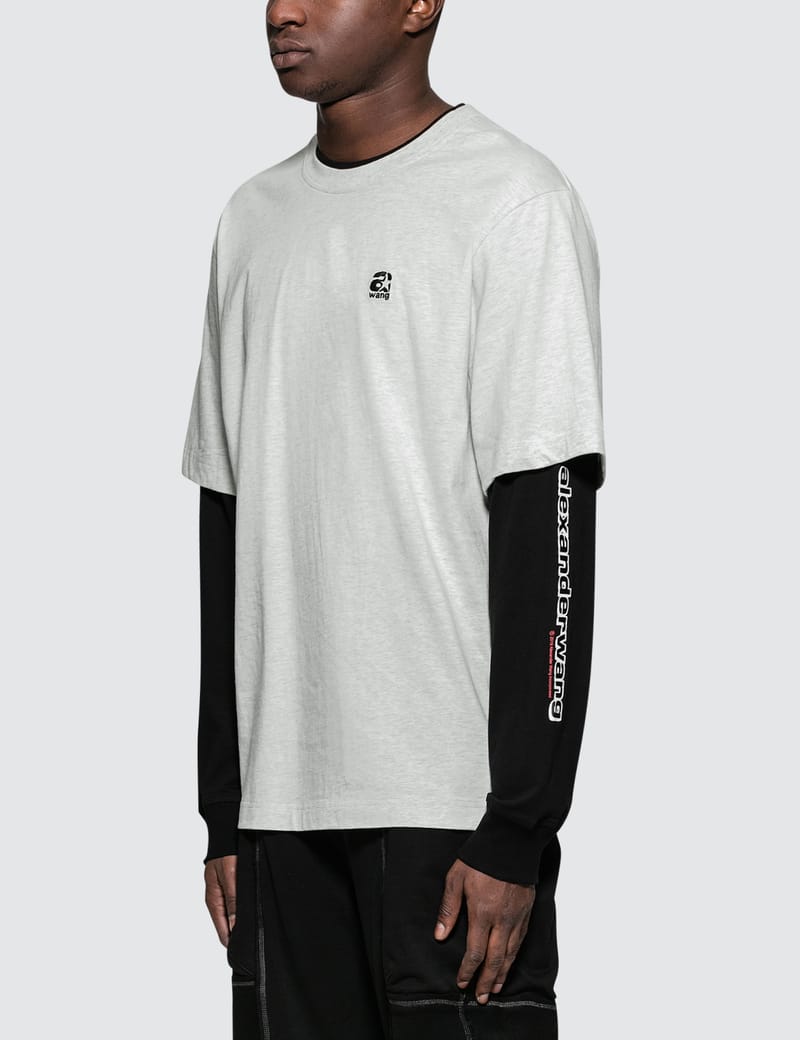 ALEXANDER WANG 19SS Double Sport L/S Tee - Tシャツ/カットソー(七分 