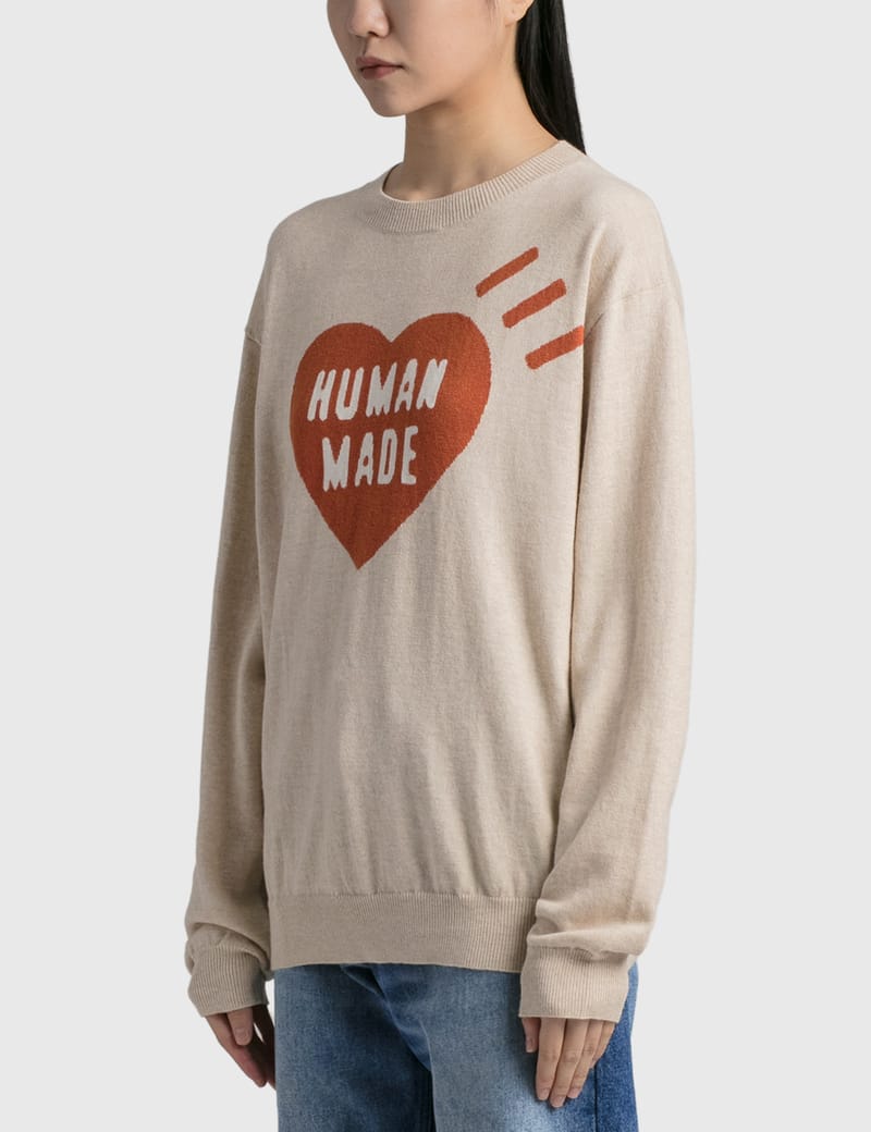 Human Made - Heart Knit Sweater | HBX - Globally Curated Fashion