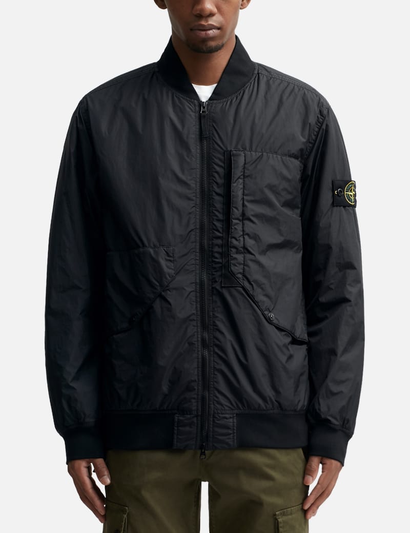 Stone island bomber shop jacket crinkle reps